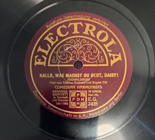 78rpm schellack comedian - 78rpm, schellack:
