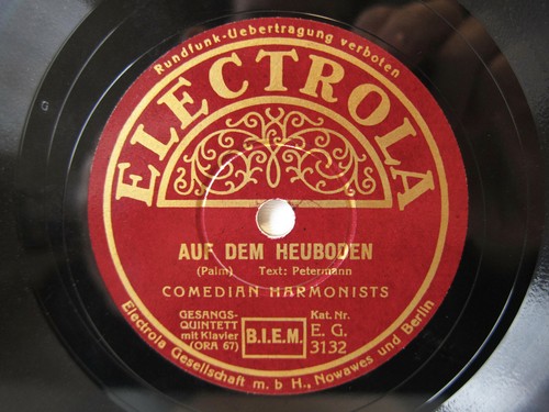 78rpm comedian harmonists - harmonists,