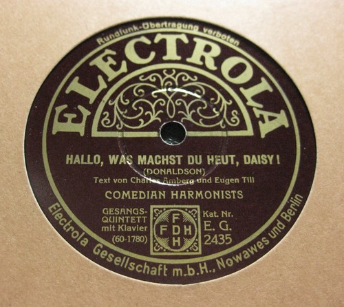 Comedian harmonists hallo was - comedian, hallo,