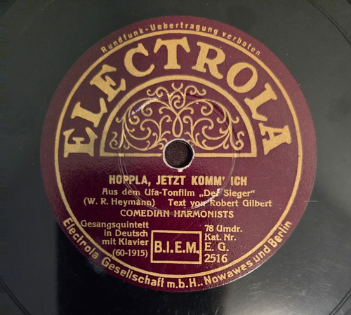 78rpm schellack comedian - 78rpm, schellack:
